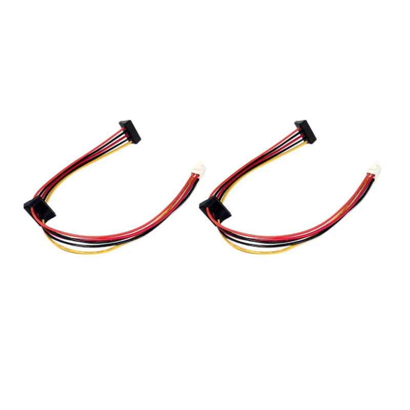ATX Motherboard 4Pin to 2-Port Serial ATA SATA Hard Drive Adapter Power Cable for Lenovo IPC and Tax Controller 18AWG |