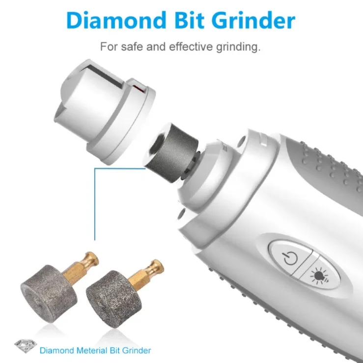 Automatic Painless Dog Nail Clippers Rechargeable Pet Grinder Grooming Trimmer Electric Cat Paws Cutter