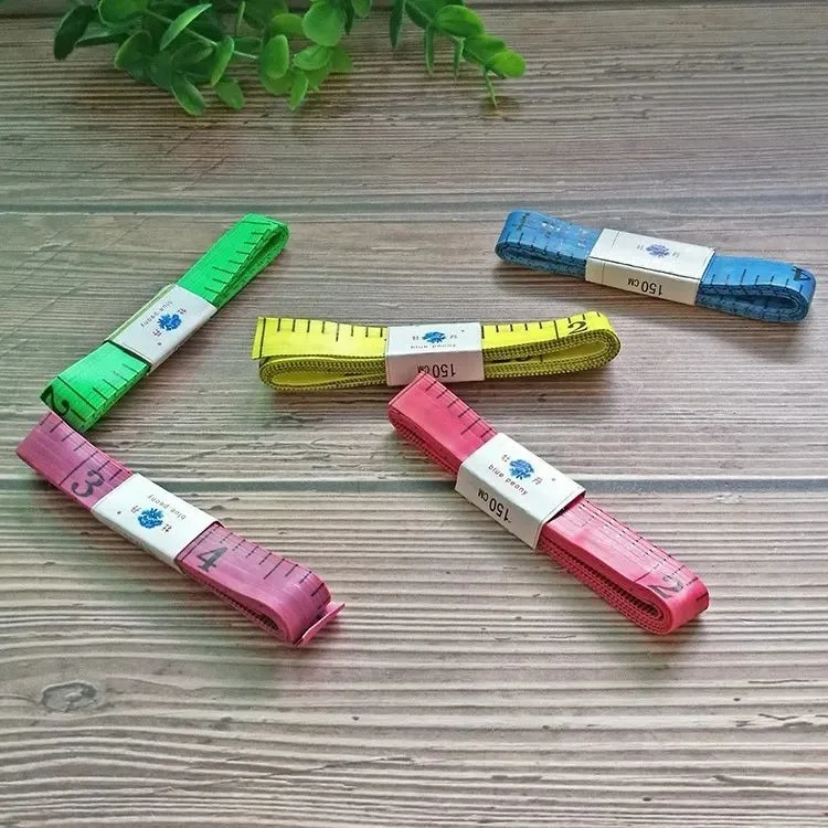 5가지 생생한 색상의 부드러운 줄자 150cm, CM/인치 이중 눈금, 신체 및 의류용 유연한 재봉자 ? 최고의 가치