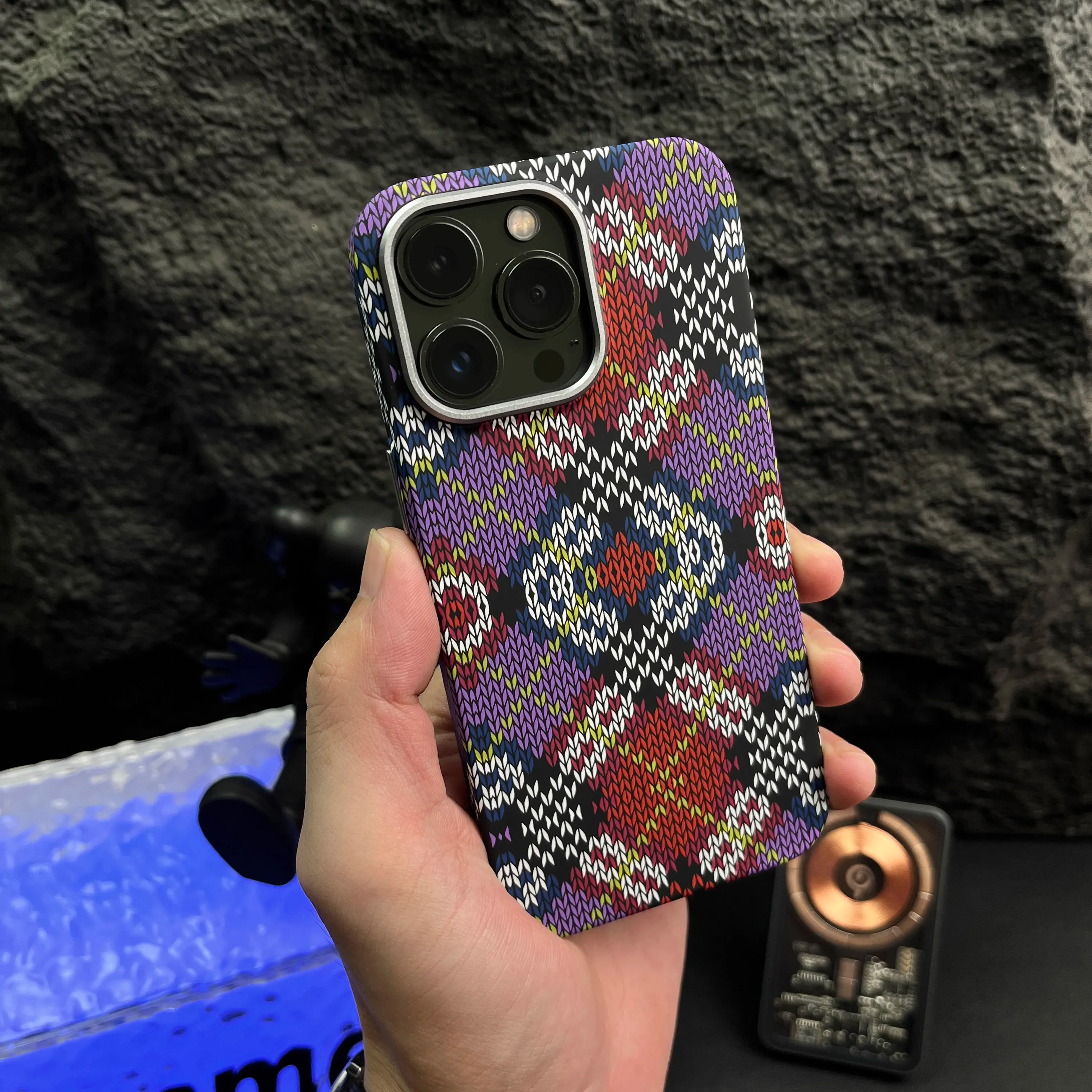 

SZCURC For Iphone 15 Pro Max Case, High-end Carbon Fiber Braided Texture Phone Case, Iphone 14 13 12 Pro Max 15 Plus