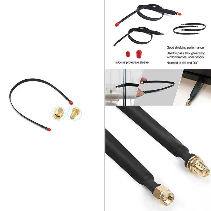 

Высокомягкая уличная гелиевая антенна, плоский Удлинительный кабель RP SMA «папа»-«мама» SMA