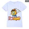 New Boys Summer Clothes Kids Cosplay Fun Squad Gaming T-shirt Pullover 100% Cotton Leisure Fashion Children Boys Girls Tees Tops 3