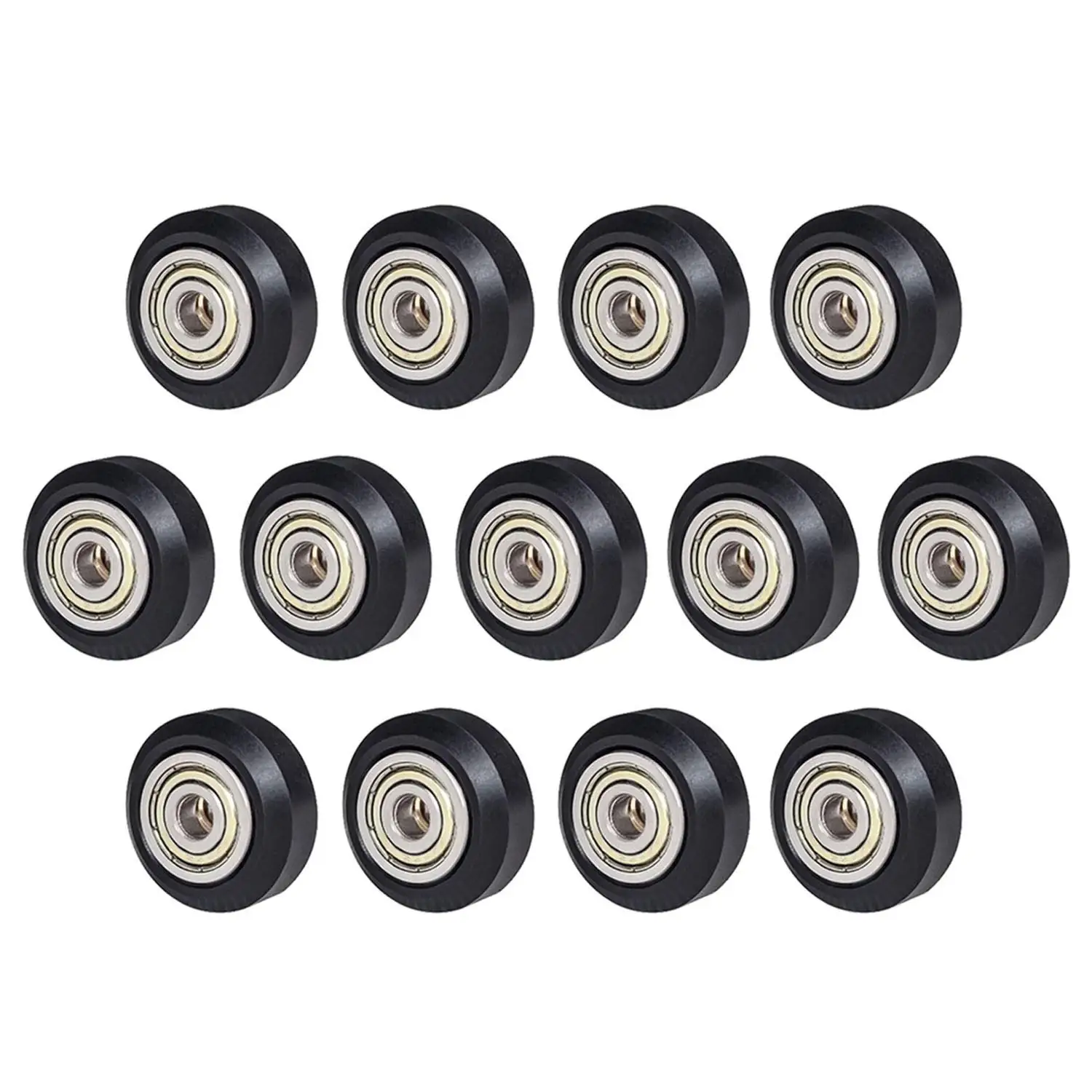 

[13Pcs/Pack]3D Printer POM Pulley Wheels 625Zz Linear Bearing Ulley Passive Round Wheel Roller for Creality CR10,Ender 3