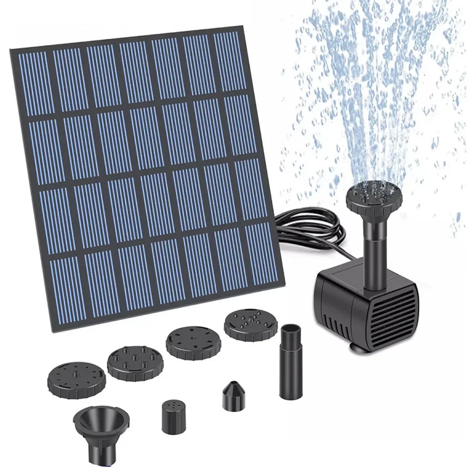 Solar Powered Water Fountain Pump Kit for Garden