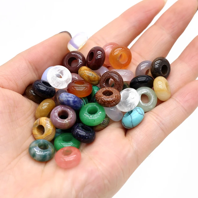 Big Hole Stone Making Jewelry, Natural Beads Big Hole