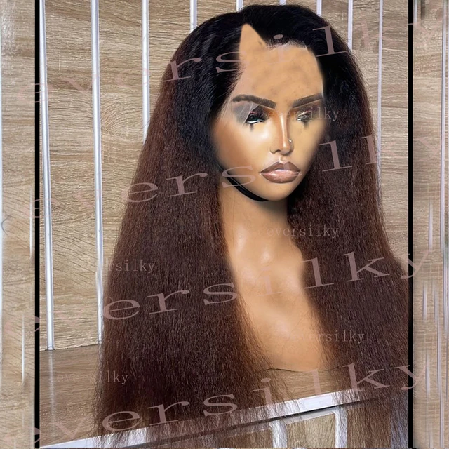 옴브레의 아름다움을 자연스럽게 표현하는 다양한 헤어스타일을 즐길 수 있는 품질 좋은 인모 가발