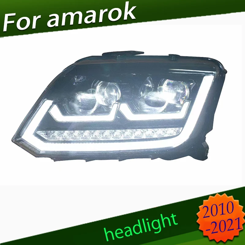Headlight For Vw Amarok 20102022 Led Drl Car Headlight Assembly