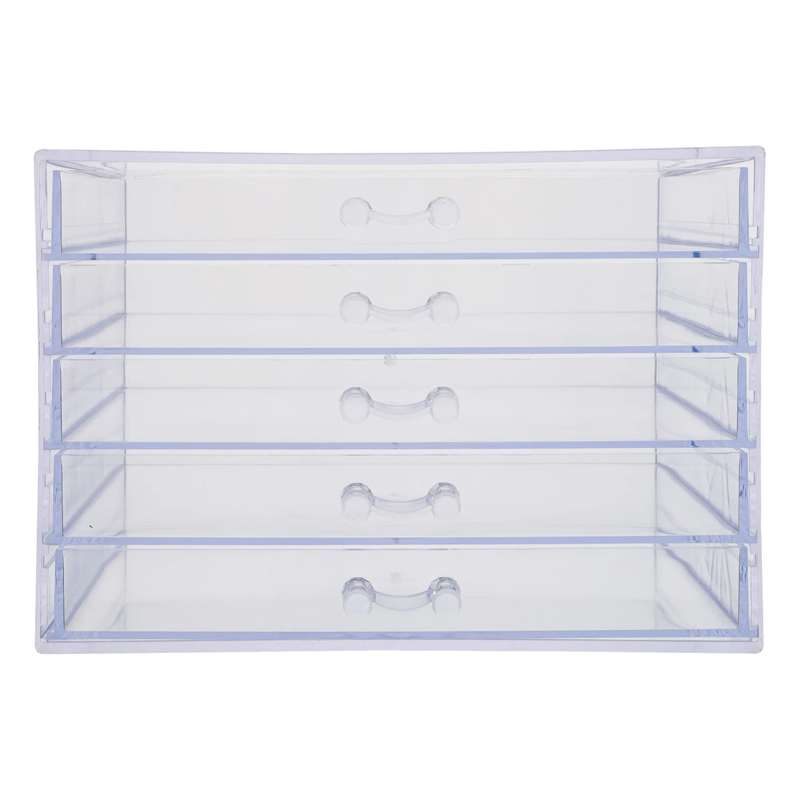 

Tiers Storage Nail Box Acrylic Drawers Makeup Organizer Cosmetic Display Case Transparent Jewelry Organizer Desktop Drawer Box