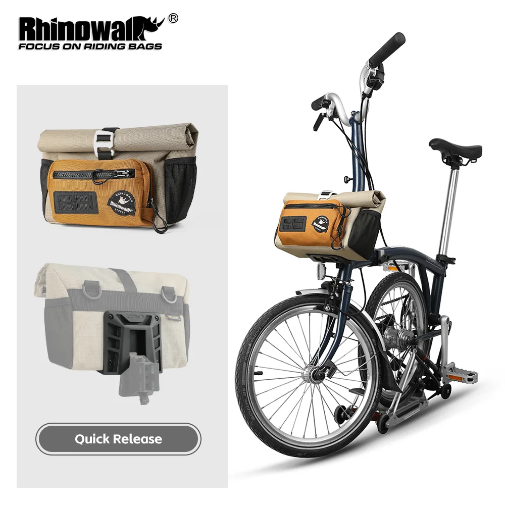 Rhinowalk BCT0201 Handlebar Bag 4L Quick Release Brompton MOLLE