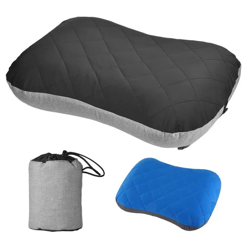 

Camping Pillow Ultralight Inflatable Cushion Travel Pillow For Neck Lumbar Support Square Inflatable Pillows For Backpacke Hike