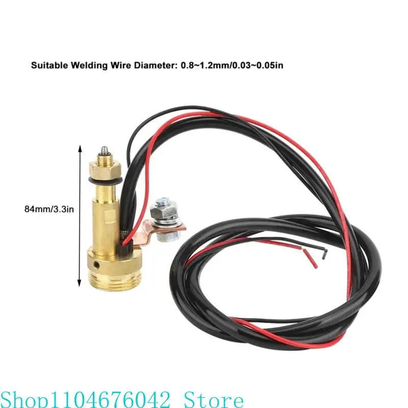 Welding Panel Adapter Euro Panel Socket Central Connector Adapter for MIG Welding Machine Torch Copper Plastic
