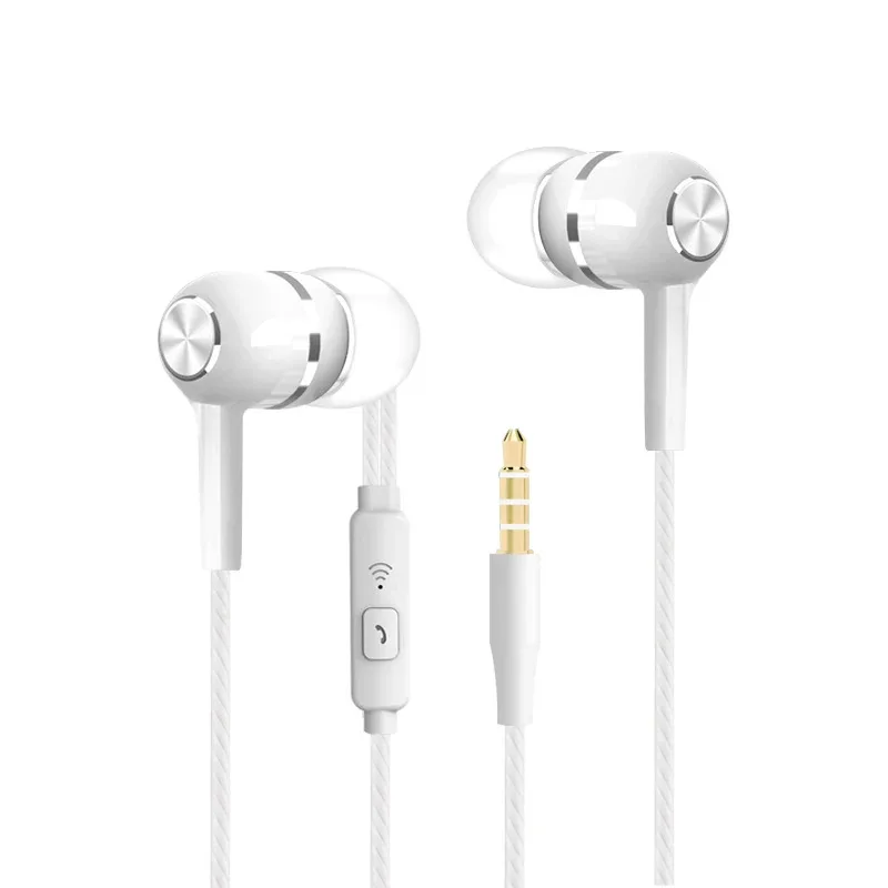 1-4pcs  Wired Headphones Sport Earbuds with Bass 3 5 Jack Phone Earphones Stereo Headset with Mic volume control Music Earphones