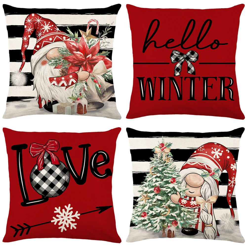 Christmas Decorative Pillow Covers  Christmas Pillow Cover Products - 2023  Christmas - Aliexpress