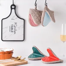1 Piece Silicone Anti Scald Gloves Oven Clip for Kitchen Tray Dish Bowl Holder Baking Insulation Hand Mitts перчатки для кухни