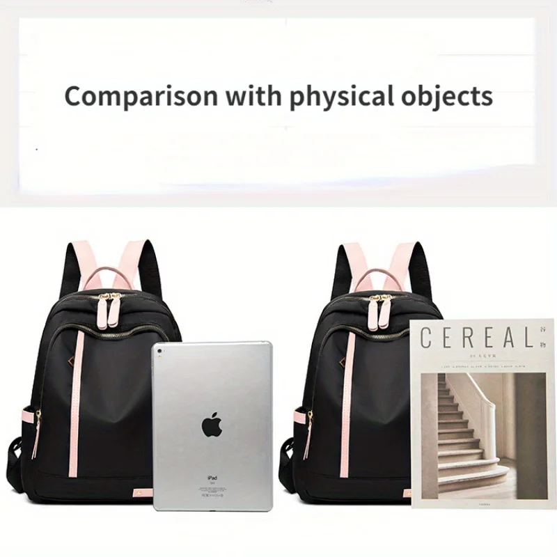 New Korean Women's Fashion Backpacks Large Capacity Color Matching Travel Backpack Lightweight Backpack Travel