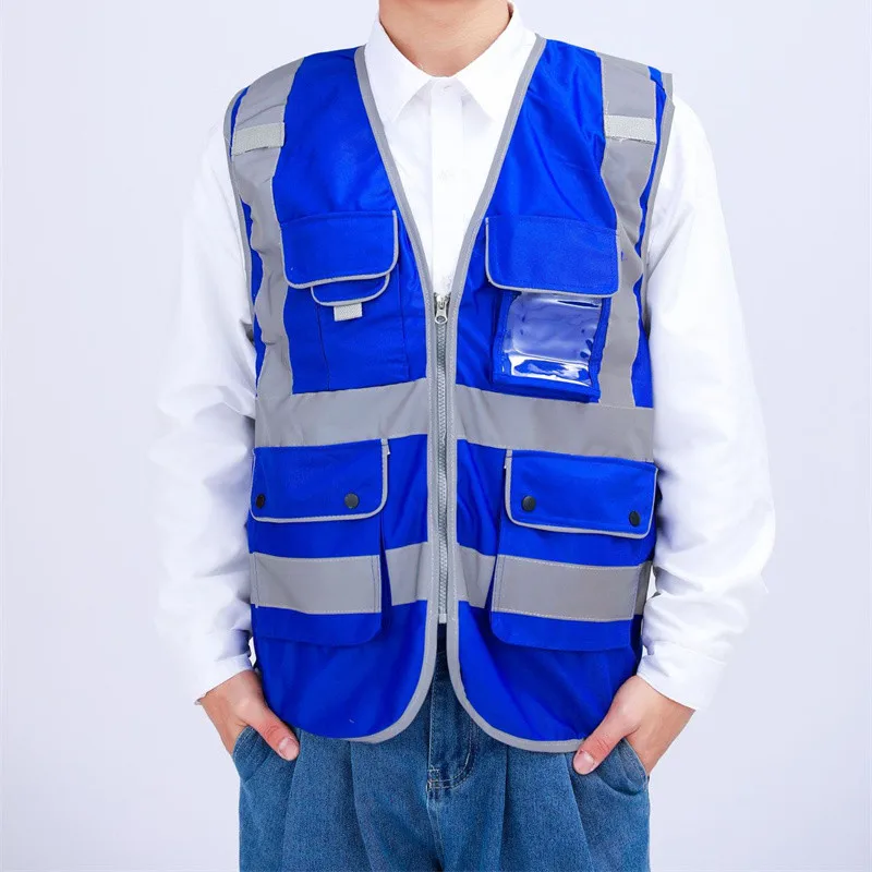 Chalecos de seguridad vial de 5 piezas, ropa de trabajo, reflectante, logo personalizado, venta al por mayor AliExpress