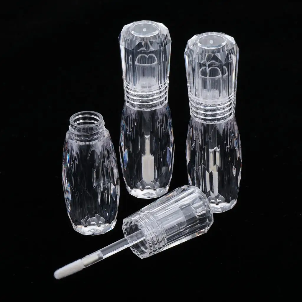 여행용 리퀴드 아이섀도우 립 글로스 용기, 빈 립스틱 튜브, 3ml, 3 개