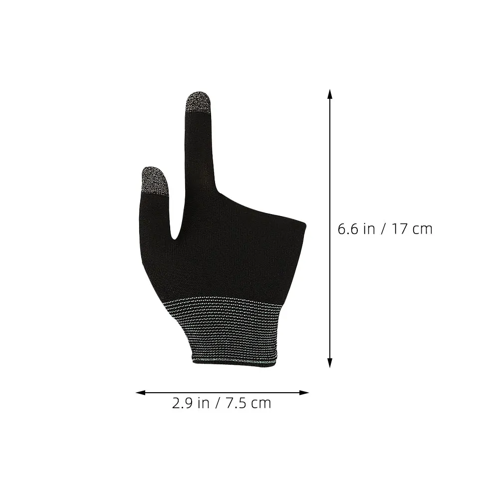 2 Pairs Of Two Finger Anti Fouling Glove For Tablet Phone Drawing Write Gloves For Pro Air Mini Anti