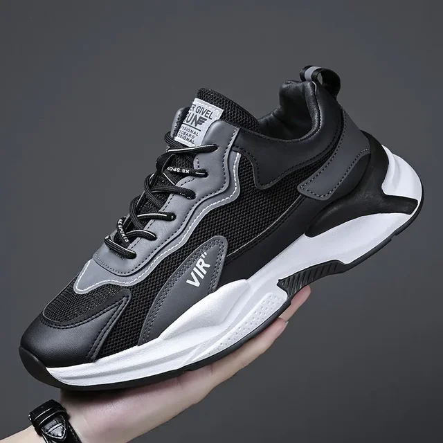Men's Sports Shoes 2024 New Men's Casual Breathable Versatile Sports Shoes Thick Sole Heightening Tennis Shoes Zapatos De Hombre 2