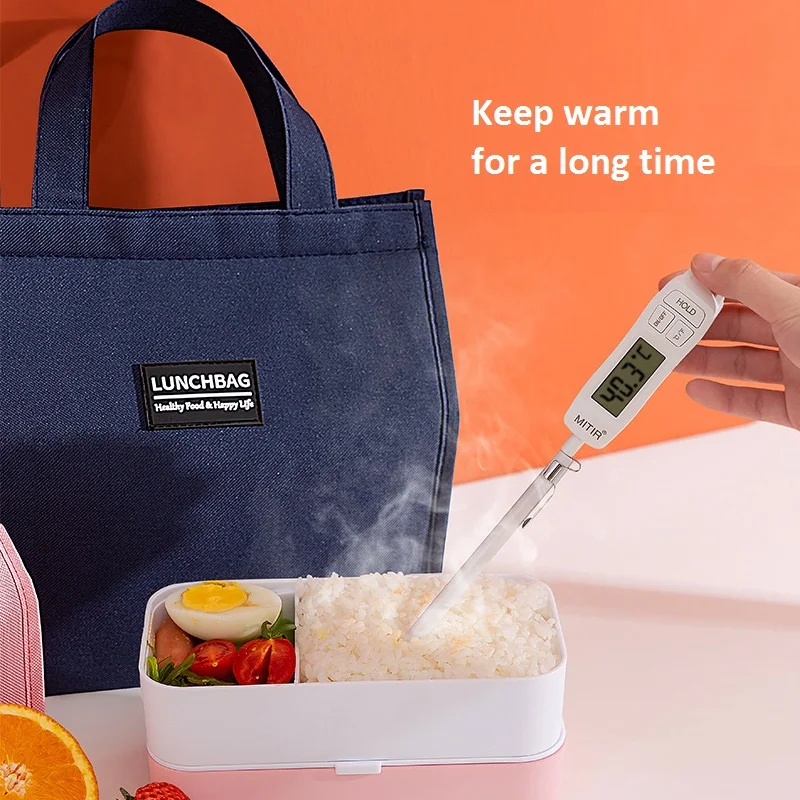 

Thickened Aluminum Foil Large Bento Bag Insulated Portable Water Proof Lunch Box Bag for Work Students for Children