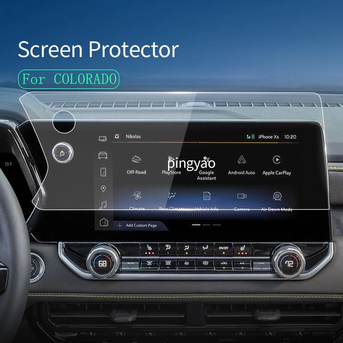 CarStickerScreenProtectorCarplayForChevroletColorado2023