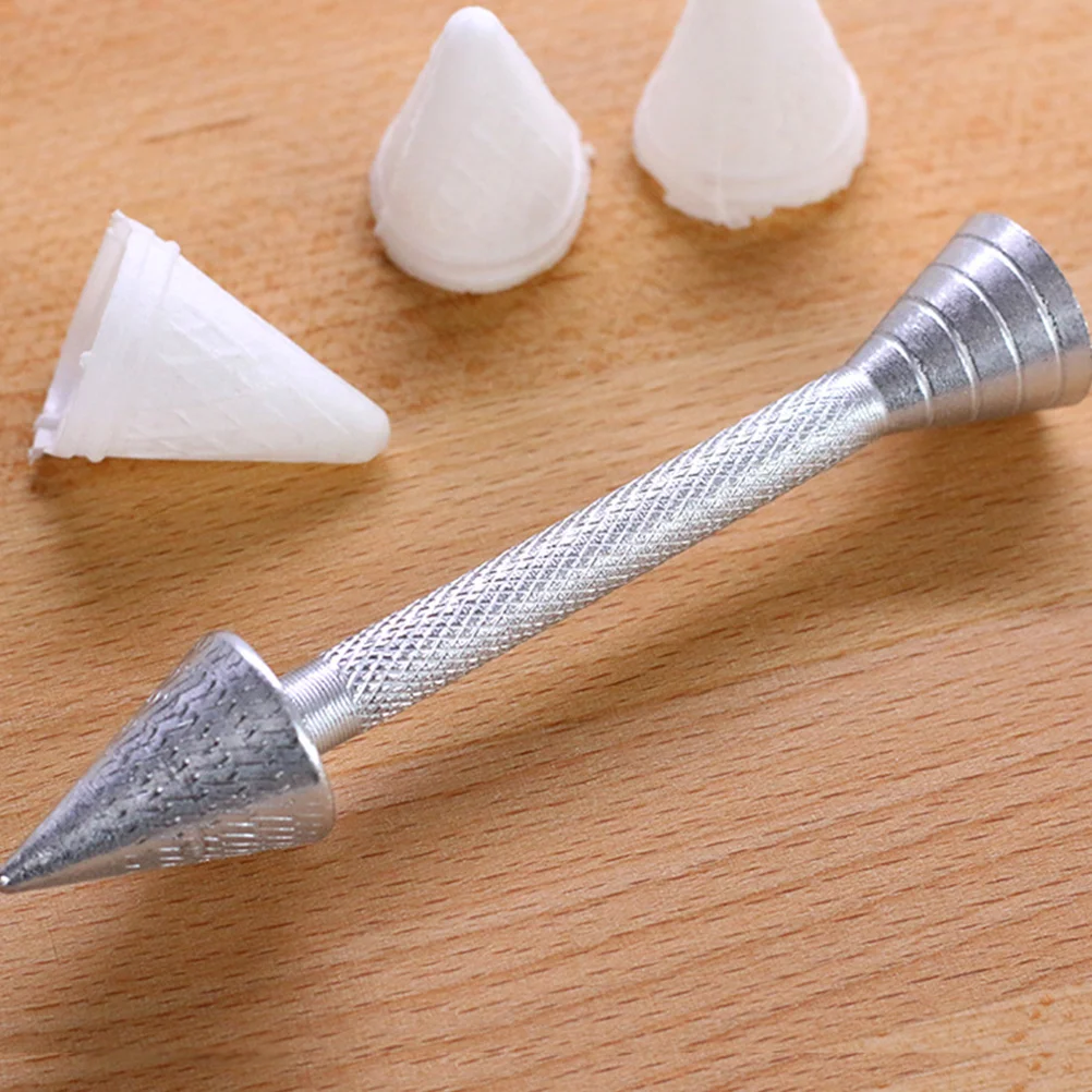 

1 set of Baking Pastry Cone Holder Aluminium Alloy Cake Piping Rod DIY Tools