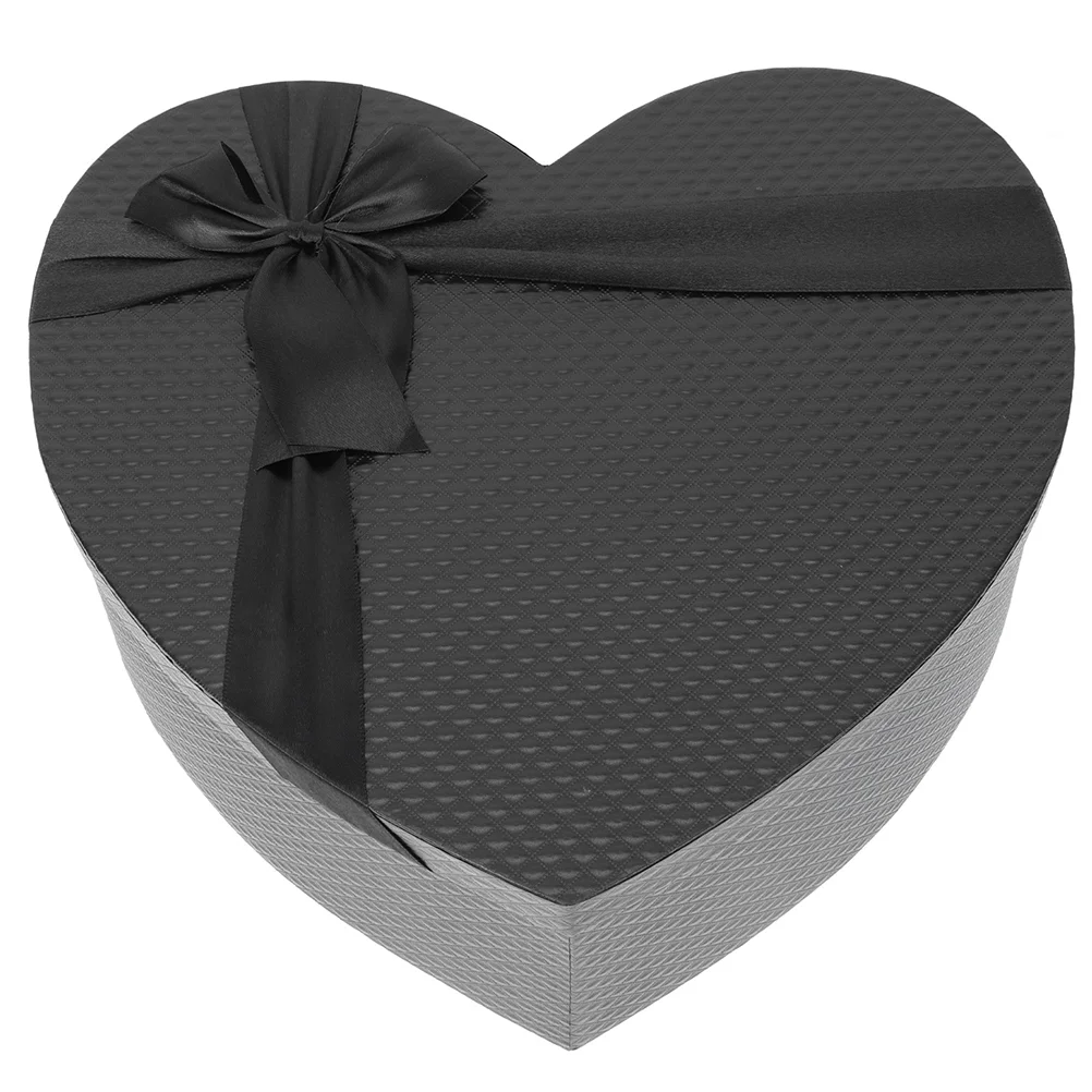 

Valentine'S Day Gifts Box Bow Knot Paper Useful Floral Chocolate Holder Heart Shaped Storage Box With Lid For Anniversary