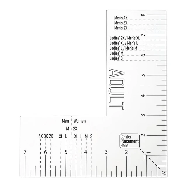 T Shirt Ruler Guide Acrylic  T-shirt Ruler Guide For Heat Press