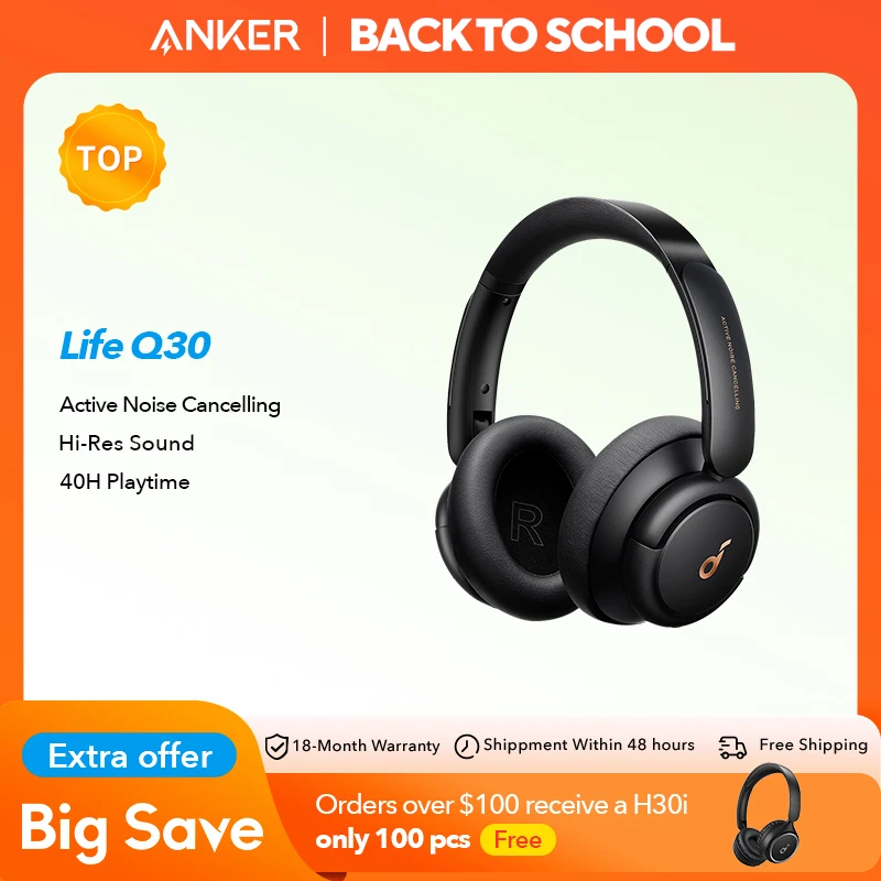 soundcoqe LIFE Q30 by Ankerフルセット Amazon.com: Soundcore by Anker Life Q30 Hybrid Active Noise