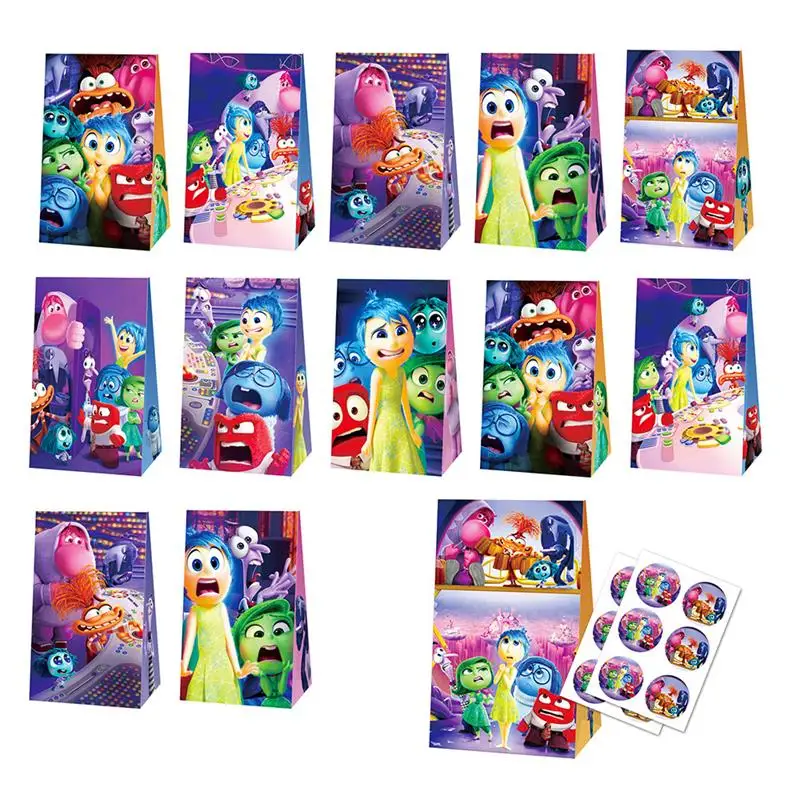 thumbnail image 1 of Decoración de cumpleaños de Disney Inside Out Platos de papel para fiesta de dibujos animados Inside Out Servilletas Vasos Globos Suministros para eventos Baby Shower Niños, 1 of 5