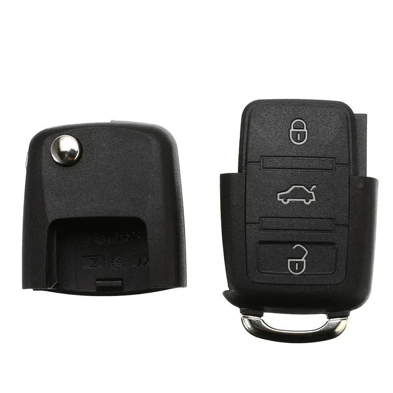 Folding Car Remote Key Shell Case For Volkswagen Vw Jetta Golf Passat Beetle Skoda Seat Polo B5 key case key case cover car key shell remote control case cover flip key fob shell