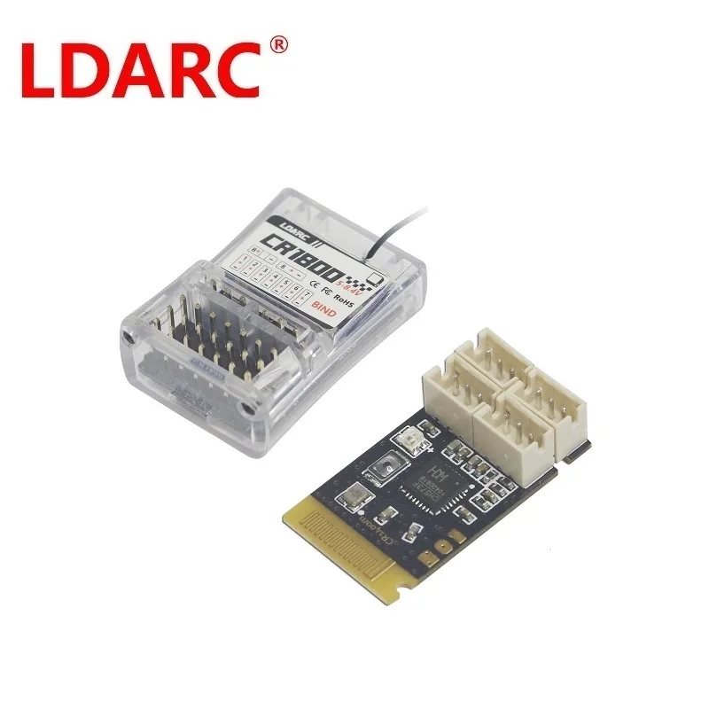 

LDARC CR1800 CR1400 Receiver O₂ bidirectional 2.4Ghz wirelessRF RTtlemetry voltage 8 CH PWM output for RC car tank boat toy