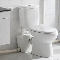 Toilet UpflushToilet for Basement Toilet System Upflush Toilet With Powerful Quiet Macerator Pump with 4 Water Inltes 1