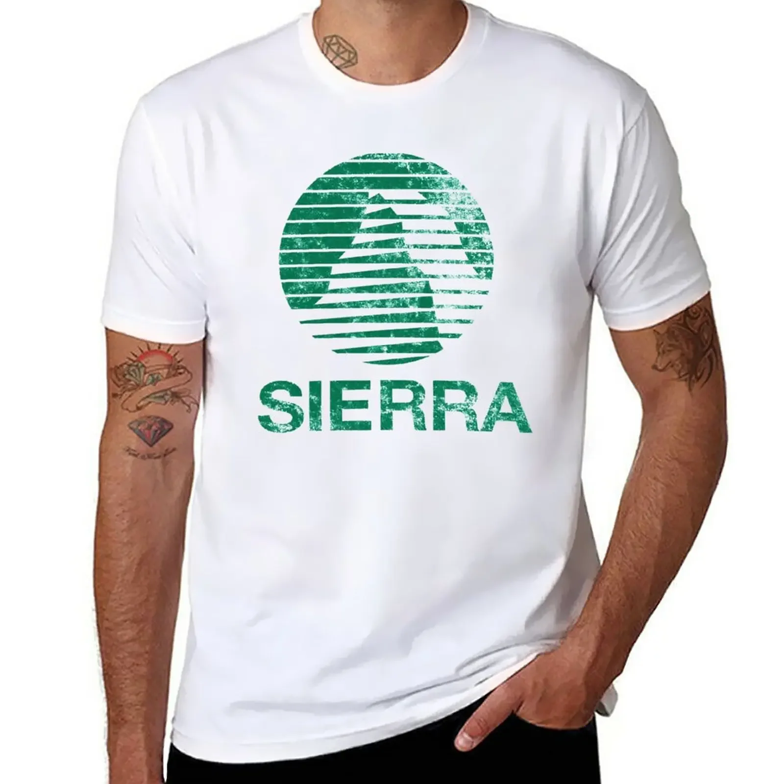 

Sierra Faded T-Shirt plain quick drying mens big and tall t shirts