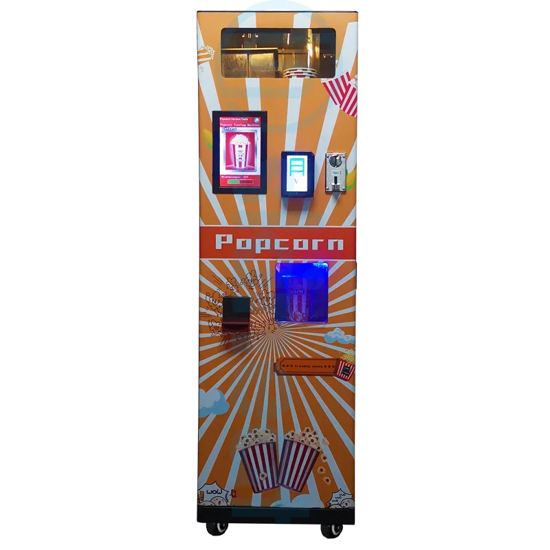 

Industrial Commercial Popcorn Vending Machine for Food Shops Cinema with Coin/Cash/Credit Card Payment