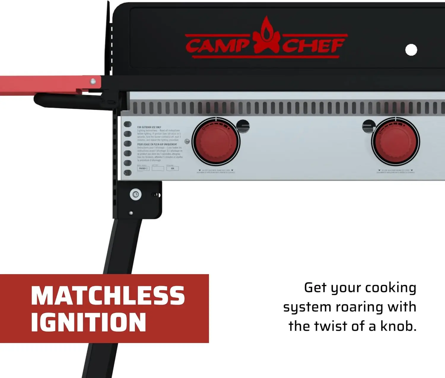 Chef Pro 16 Cooking System - Three-Burner Camp Stove - Includes Windscreen & Matchless Ignition - Portable Camping Cooking 5