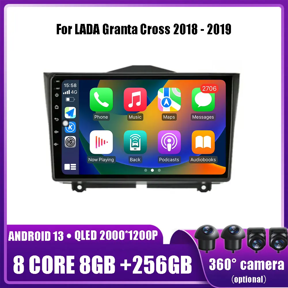 

Android 13 For LADA Granta Cross 2018 - 2019 Car Radio Multimedia Video Player Navigation stereo GPS No 2din 2 din dv