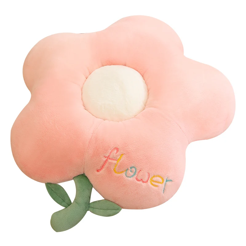Nice Comfortable Flower Cushion Stuffed Plush Flower Pillow Plant Plush Toy Sofa Seat Cushion Home Decoration Girls Kids Gift 20 50pcs seal label thank you sticker small business handmade merchandise decoration stickers this package nice to meet you too