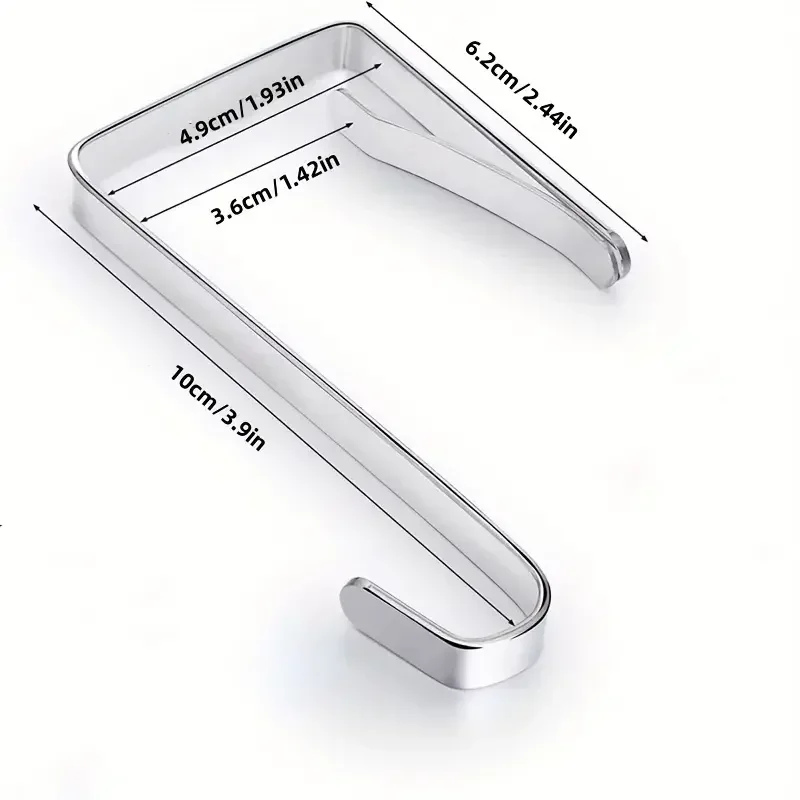 Description Picture 2 of itemOrganize Your Home with 8pcs Over The Door Hooks - Heavy Duty Stainless Steel Hanger for Clothes, Towels, Hats, Coats