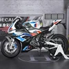 1/9 BMW RR1000  Alloy Racing Motorcycle Diecast Street Sports Motorcycle Model Simulation With Light Collection Kid Toy Gift 2