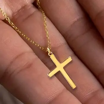 Women's Gold/Silver Cross Necklace