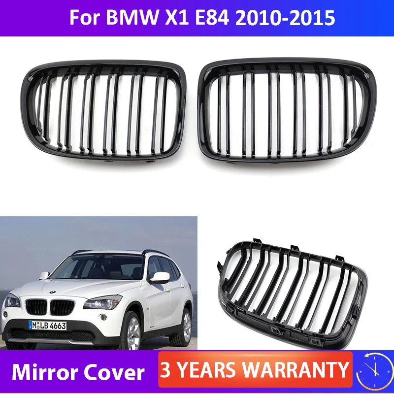 Kühlergrill Für BMW X1 E84 2010-2015 - Doppelbrücken Design In Schwarz