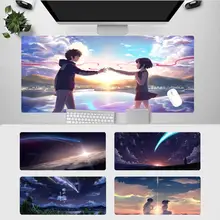 

Mitsuha and Taki Your Name Notebook Mouse Pads Desk Mat Anime Mouse Pad Gamer 800x300 900X400 Xxl Office Pc Laptop Keyboard Mats