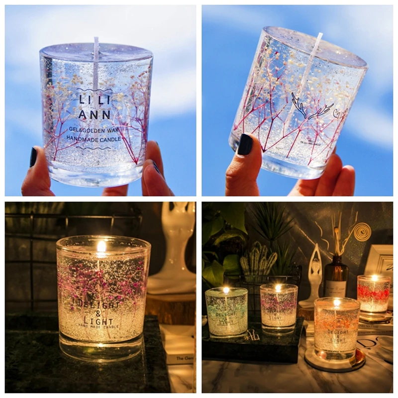 Transparent jelly Wax DIY Crystal Candle Raw Material – Crystal