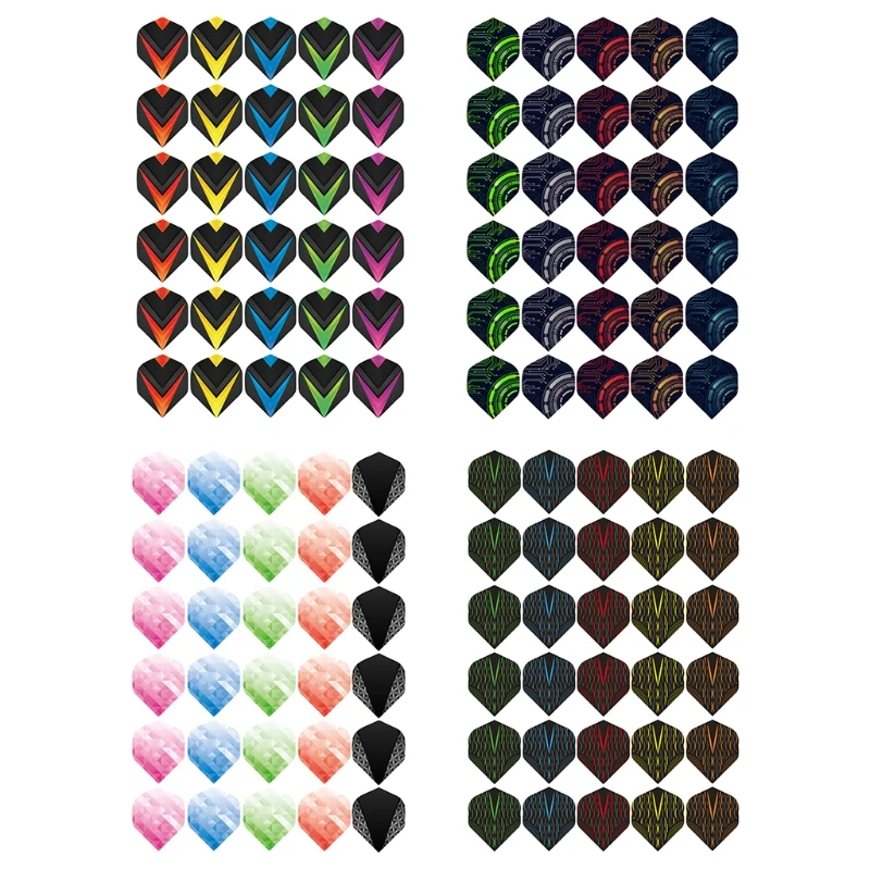 

30Pcs/Set Feather Tail Wing Flight Outdoor Sports for Soft Tip Accessories