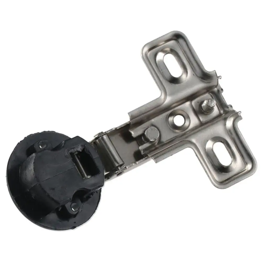 Cold Rolled Steel Glass Door Hydraulic Hinge ABS Plastic Dia 26mm Hole Straight Arm Hinge Silver Concealed Worker
