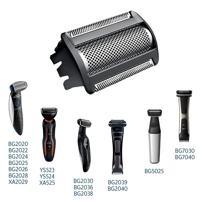 Electric Shaver Head BG2000 Replacement Body Groomer Foil Head for Philips Norelco Bodygroom BG7040 BG7030 BG5025 BG2039