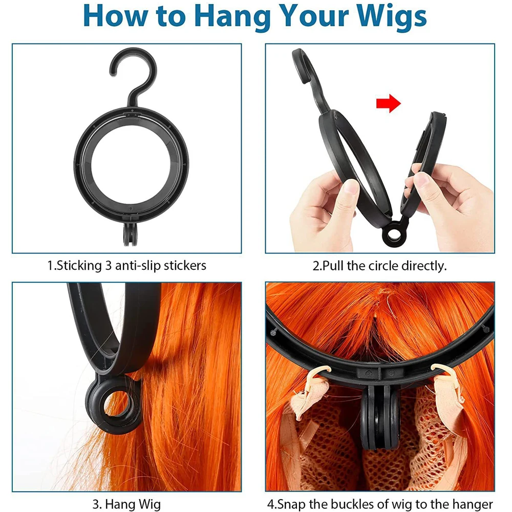 1/3 pcs Wig Hanger Portable Hanging Wig Stand For Wigs and Hats Collapsible Dryer Durable Hanging stand wig stand wig stand holder wig storage stand wig hangers