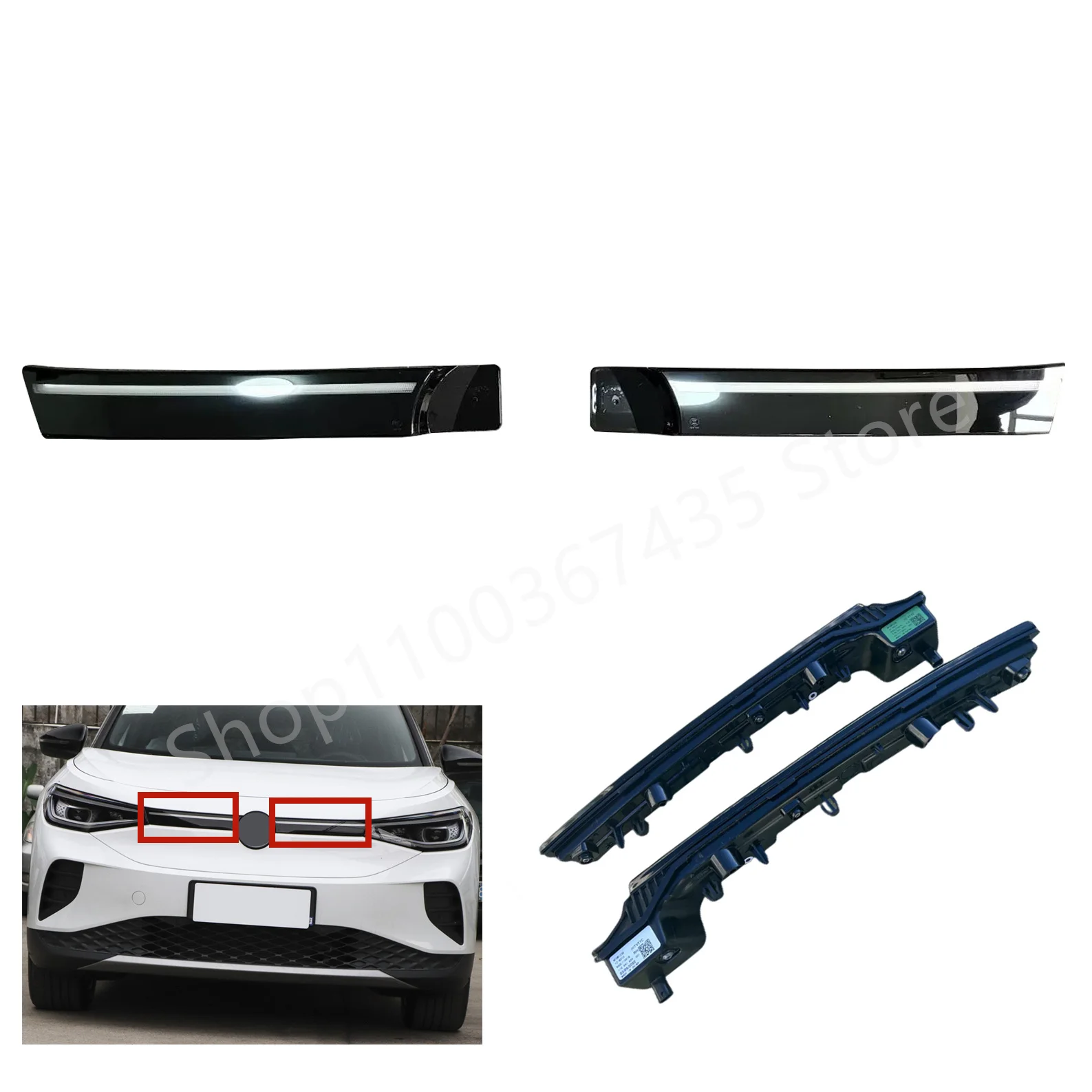 FrontRightBumperLightBarLedForVolkswagenID4Crozz11G941653