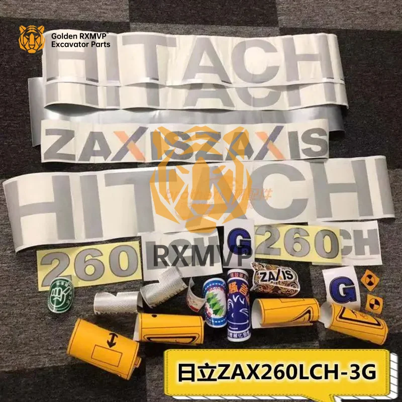 For Hitachi ZAX EX excavator body sticker calendar ZX260lch-3G digital model hook machine warning sticker